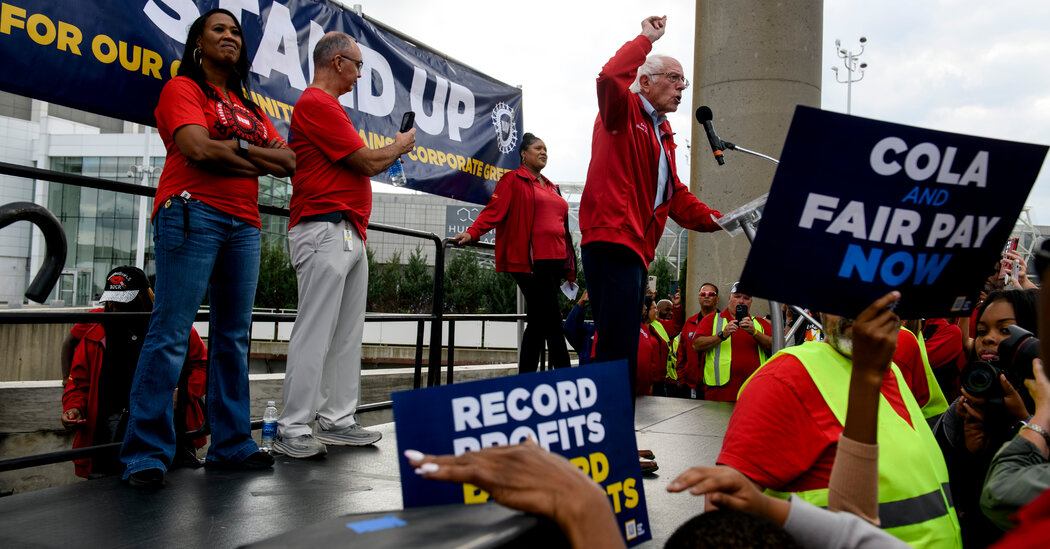 Bernie Sanders Condemns Corporate Greed at U.A.W. Detroit Rally