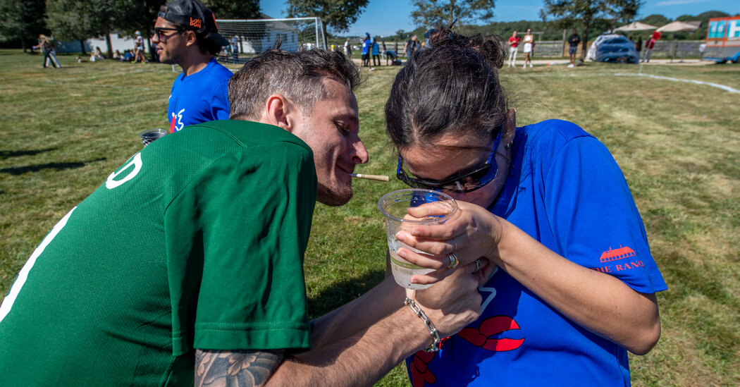 Artists Play a ‘Drunk vs. Stoned’ Soccer Game