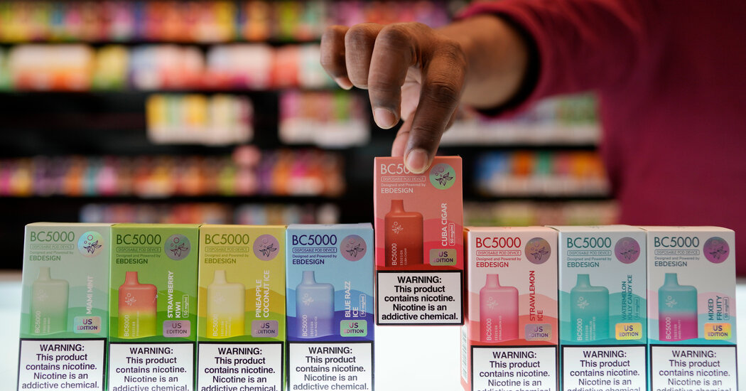 Illicit Vapes and E-Cigarettes Flood Stores as F.D.A. Struggles to Combat Imports